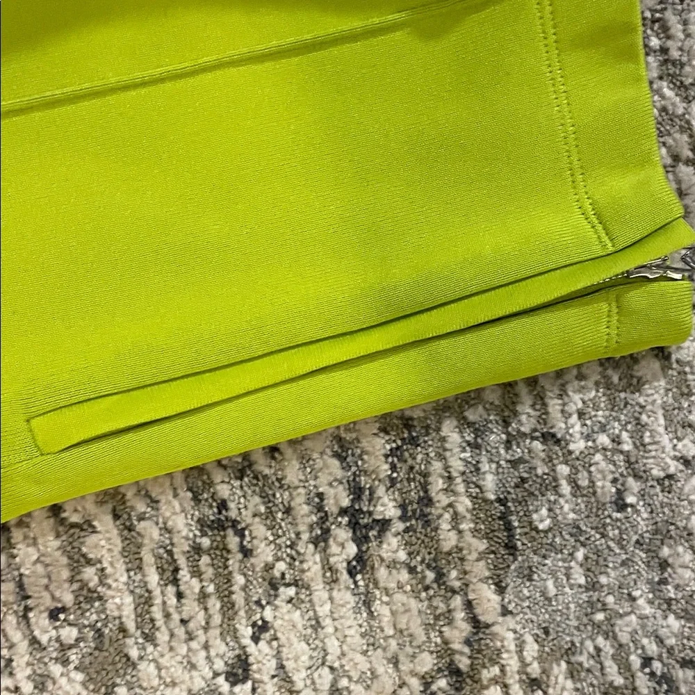Bottega Veneta Neon Lime Track Pants with Green Side Stripes - Picture 4 of 6